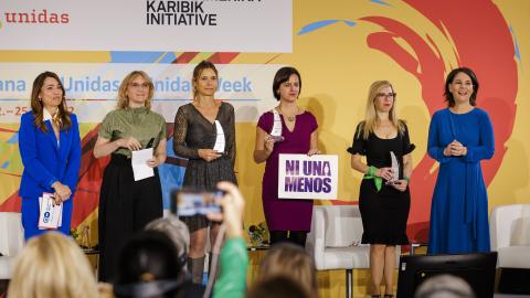 Pia Castro, Hinde Pomeraniec, Mariana Carbajal, Ana Correa, Ingrid Beck, Annalena Baerbock